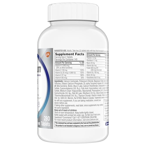 Centrum Minis Silver Multivitamin for Men 50 Plus, Multivitamin/Multimineral Supplement, Vitamin D3, B-Vitamins and Zinc, Non-GMO Ingredients Centrum Au supplements