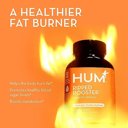 HUM Ripped Rooster - Natural Green Tea Supplement to Boost Metabolism, Control Cravings HUMUS supplements