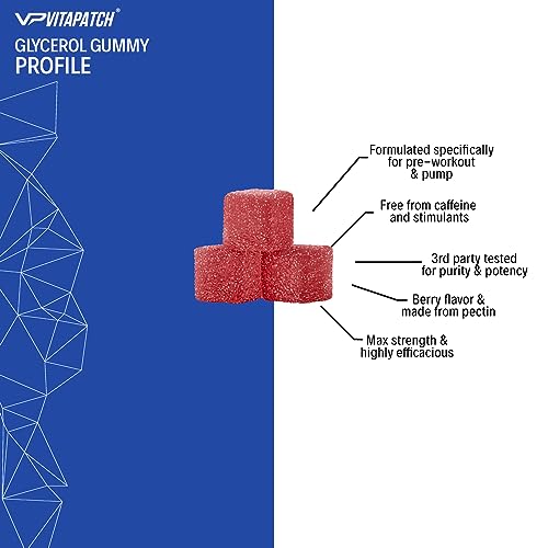 VitaPatch Premium Grade Glycerol Gummies Stim Free Pre Workout - Intense Pump VitaPatch Au supplements
