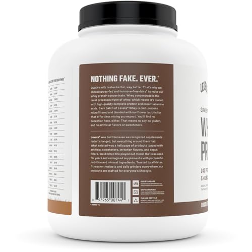 Levels Grass Fed 100% Whey Protein, No GMOs, Chocolate Peanut Butter, 5LB Levels Nutrition Au supplements