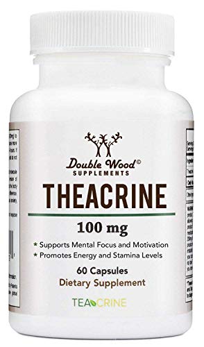 Theacrine (Teacrine) 100 Mg, 60 Capsules - Energy and Focus Supplement (Similar to Caffe Double Wood Supplements Au supplements