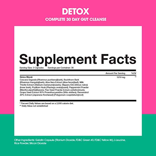 Obvi Detox, Flush Out and Eliminate Toxins, Support Weight Loss, Cleanse Colon, Packed Obvi Au supplements