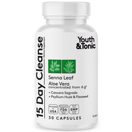 Youth & Tonic 15 Day Colon Cleanser & Detox for Waste Loss to Feel Lighter Youth & Tonic Au supplements