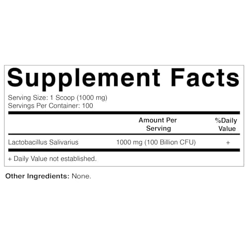 Vitamatic Lactobacillus Salivarius Probiotic Powder - Digestive Support - 100 Gram Vitamatic Au supplements
