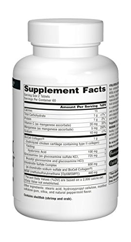 Source Naturals Hyaluronic Joint Complex with Glucosamine, Chondroitin & MSM Extra Source Naturals Au supplements