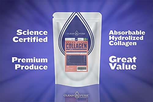 Clean & Pure Collagen Powder, Lab Tested Bovine Peptides with No or Zero Growth Hormones, Pesticides or Vet Meds - 400g Lean Caffeine Au supplements