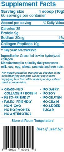 Dr. Kellyann Hydrolyzed Collagen Peptides Protein Powder Unflavored Dr. Kellyann Au supplements
