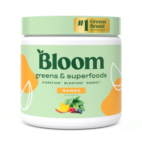 Bloom Nutrition Super Greens Powder Smoothie & Juice Mix (Mango) Bloom Nutrition Au supplements