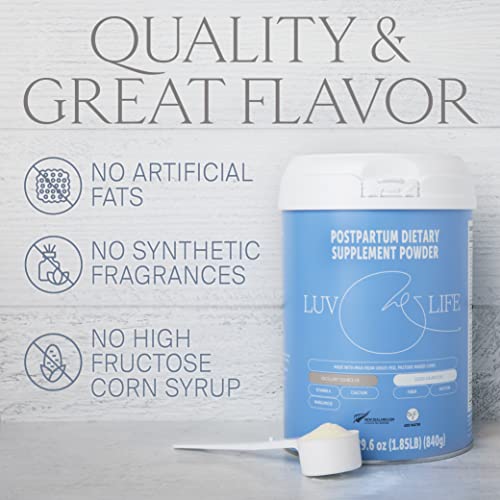 LUV&LIFE Postpartum Vitamin Supplement Powder Vanilla Flavored Has Postnatal Multivitamins LUV&LIFE Au supplements