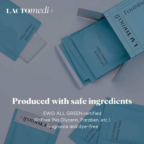 LACTOMEDI Feminine Wipes | Unscented Feminine Wipes | Individually Wrapped | pH-Balanced Feminine LACTOMEDI Au supplements