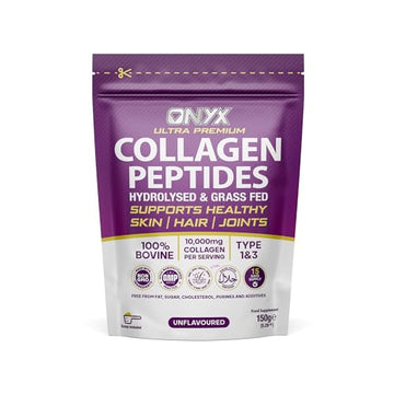 Premium Collagen Powder (Type I, III) Hydrolysed Bovine Collagen Peptides Powder - Halal Certified ONYX INGREDIENTS 101 Au supplements