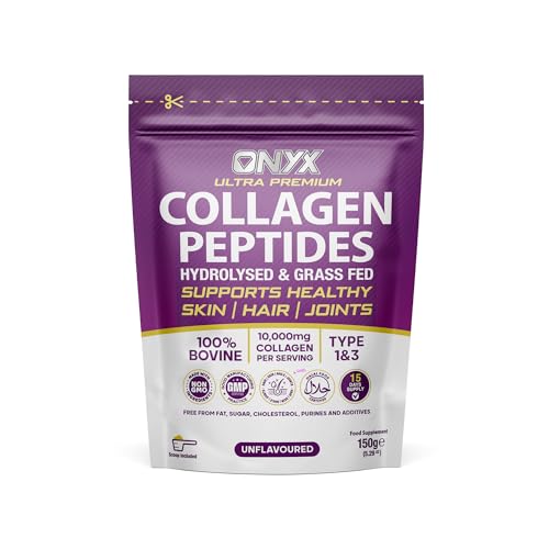 Premium Collagen Powder (Type I, III) Hydrolysed Bovine Collagen Peptides Powder - Halal Certified ONYX INGREDIENTS 101 Au supplements