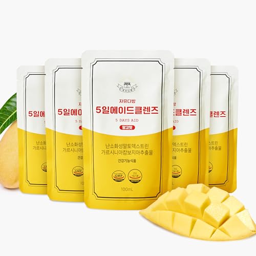JAYU FreedomCafe 5 Day Detox Cleanse Ade Mango Flavor - 5 Pack (16.90oz) - Supports JAYU Au supplements