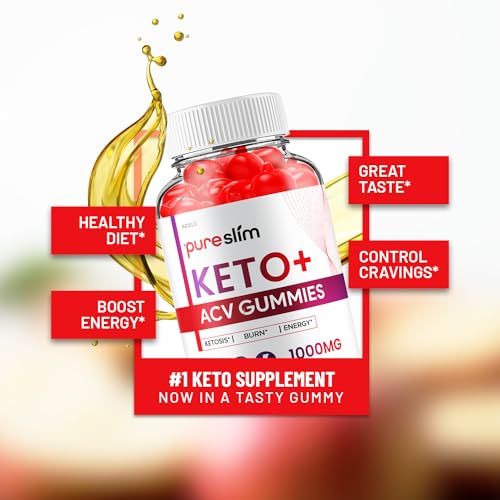 (2 Pack) Pure Slim Keto ACV Gummies - Advanced Formula PureSlim Keto Plus ACV Gummies Indelo Au supplements