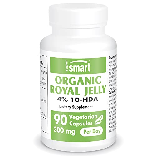Supersmart - Organic Royal Jelly 300mg per Day (High Strength 4% 10-HDA) - Freeze Supersmart Au supplements