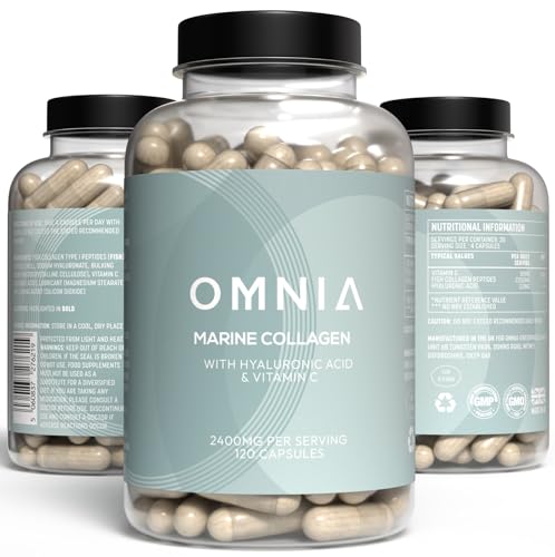 Omnia Marine Collagen Capsules 2400mg for Women & Men with Type I Collagen OMNIA Au supplements