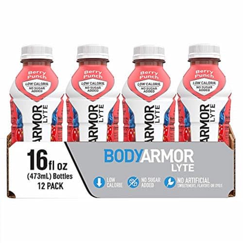 BODYARMOR LYTE Sports Drink Low-Calorie Sports Beverage, Berry Punch, Coconut BODYARMOR Au supplements