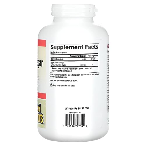 Natural Factors, Apple Cider Vinegar Capsule, Supports Digestion and Weight Management Natural Factors Au supplements