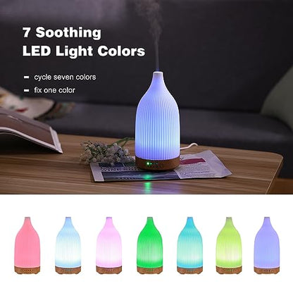 Coolego Ceramic Diffuser, 100ml Essential Oil Diffuser Ultrasonic Cool Mist Aromatherapy Diffuser CoolegoUS supplements