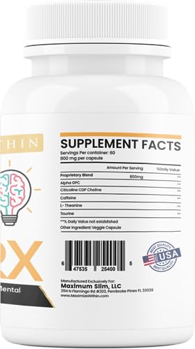 Maximum Slim Infinite Focus RX Nootropic Capsules Maximum Slim Au supplements