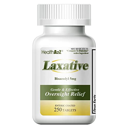 HealthA2Z Laxative Bisacodyl 5mg | 250 Counts | Gentle and Fast Overnight Relief HealthA2Z Au supplements