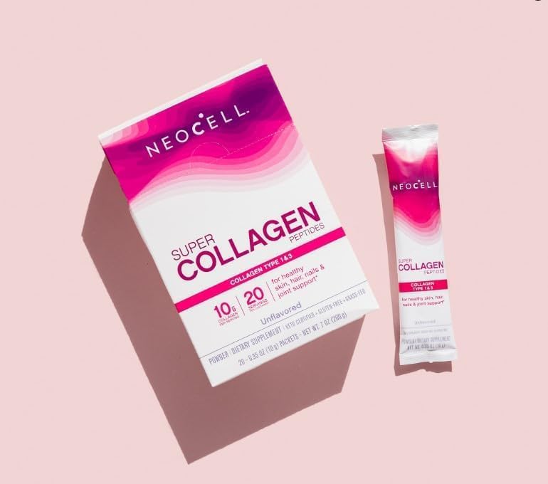 NeoCell Super Collagen Peptides, 10 g Collagen/Single-Serve Packet; Keto Certified NeoCell Au supplements