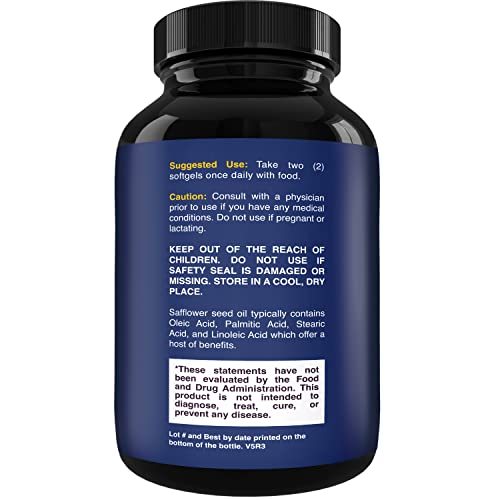 CLA Diet Weight Loss Pills - Women and Men - Pure Conjugated Linoleic Acid - Safflower Natures Craft Au supplements