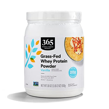 365 by Whole Foods Market, Vanilla Grass Fed Whey Protein, 18 Ounce 365 by Whole Foods Market Au supplements