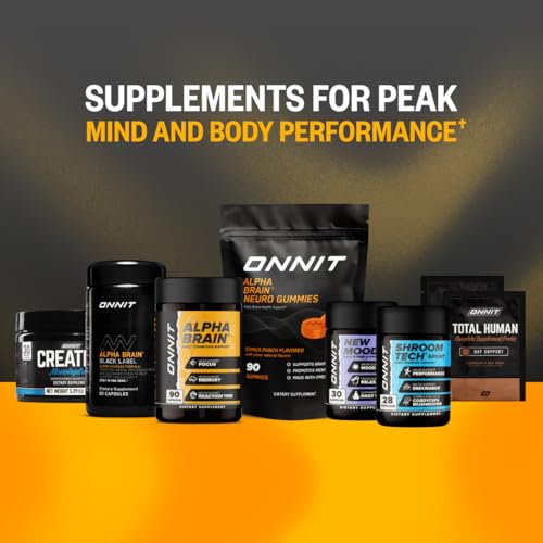ONNIT Alpha Brain Nootropic Brain Supplement for Men and Women, IGEN Non-GMO Tested, Memory, Mental Clarity, Cognitive Support and Focus Capsules with L-Theanine and Vitamin B6 (90 Count) ONNIT Au supplements