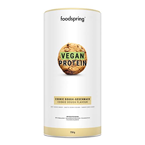 foodspring Vegan Protein Cookie Dough - 21g Protein per Shake to Build Muscle, B12, B6, folic Acid foodspring Au supplements