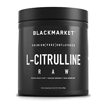 BlackMarket RAW L-Citrulline - Workout Powder Drink Mix for Men & Women, Improve Blood BlackMarket Au supplements