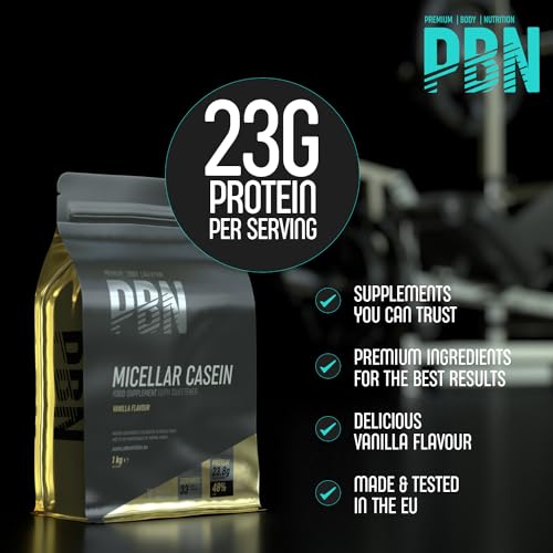 PBN - Premium Body Nutrition Micellar Casein Vanilla 1kg Pouch Premium Body Nutrition Au supplements