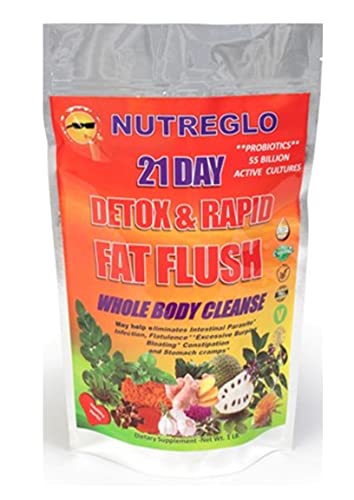 nutreglo 21 Day Rapid Detox and Fat Flush, All Natural Detox Cleanse Drink, Blood Detox Nutreglo Au supplements