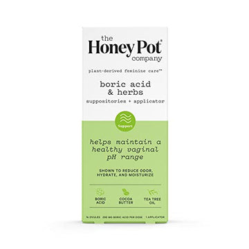 The Honey Pot Company 7 Day Boric Acid & Herbs Suppositories - Maintains and Balances Healthy The Honey Pot Company Au supplements