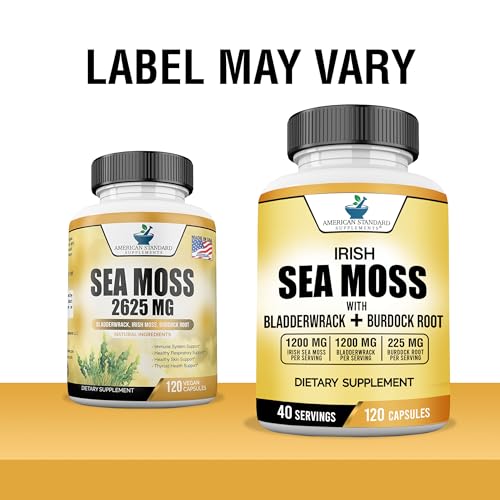 American Standard Supplements Irish Sea Moss 1200mg, Bladderwrack 1200mg American Standard Supplements Au supplements
