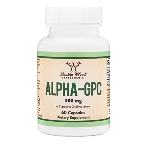 Alpha GPC Choline 600mg Capsules - Brain Support Supplement for Focus, Memory Double Wood Supplements Au supplements