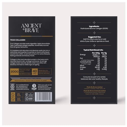 Ancient + Brave True Collagen 200g - Grass-Fed Bovine Collagen Powder Ancient + Brave Au supplements