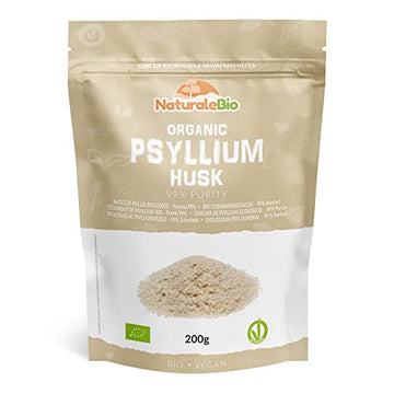 Organic Psyllium Husk - 99% Purity - 200g. Pure & Natural Psyllium Seed Husks NaturaleBio Au supplements