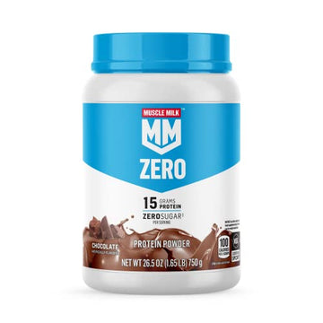 Muscle Milk ZERO, 100 Calorie Protein Powder, Chocolate, 15g Protein, 1.65 Pound Muscle Milk Au supplements