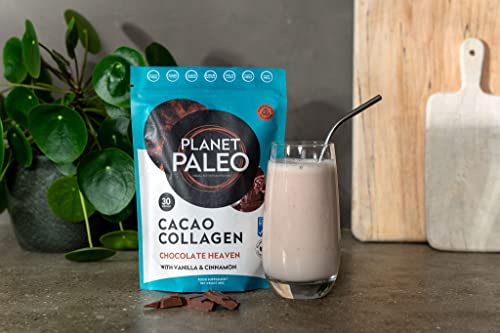 Planet PaleoCacao Collagen Powder (285g, 30 Servings) - MSC Certified, Wild Caught Marine Collagen Planet Paleo Au supplements
