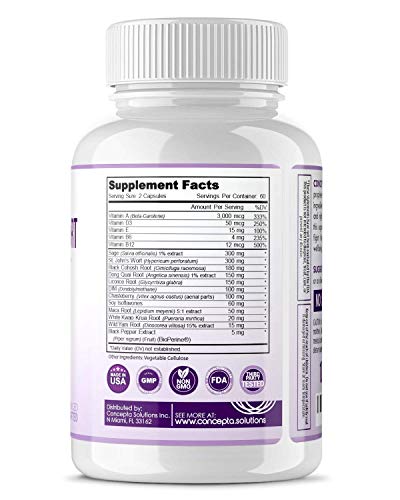 Menopause Relief Supplement Weight Management - Natural Support & Energy, Hormonal Concepta Solutions Au supplements