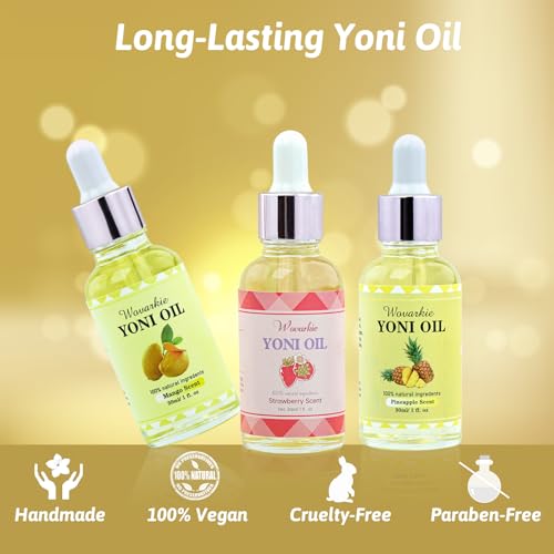3 Packs Yoni Oil for Women, 100% Natural Feminine Oil Intimate Deodorant for Women, Eliminates Odor Wovarkie Au supplements
