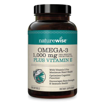 NatureWise High-Potency 1000mg Omega 3 with 600mg EPA, 400mg DHA, & Vitamin E NatureWise Au supplements