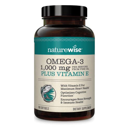 NatureWise High-Potency 1000mg Omega 3 with 600mg EPA, 400mg DHA, & Vitamin E NatureWise Au supplements