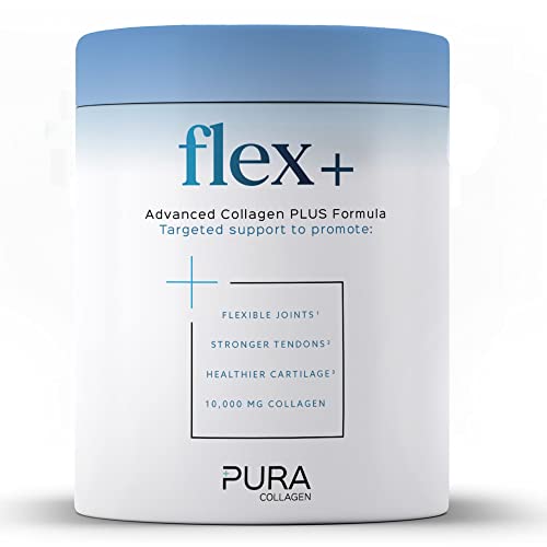 Pura Collagen Powdered Supplement Flex+, 10,000 mg Hydrolysed Peptides, Vitamin C & Manganese Pura Collagen Au supplements