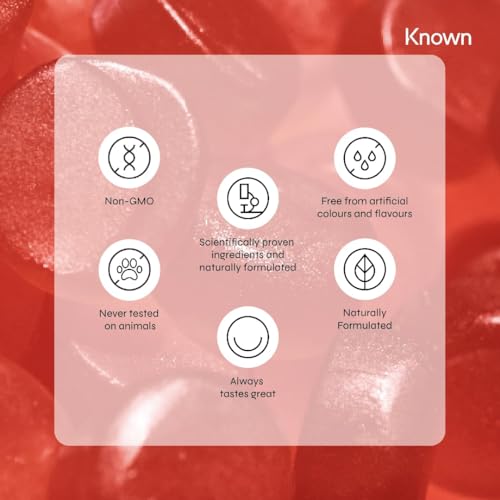 Marine Collagen Gummies by Known Nutrition with Vitamin C | 60 One-a-Day 500mg Hydrolysed Marine Collagen Gummies Known Au supplements