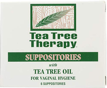 Tea Tree Therapy Vaginal Suppositories with Oil, 6 Count, White Tea Tree Therapy Au supplements
