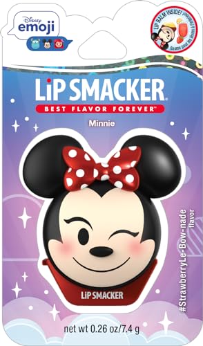 Lip Smacker Disney Minnie Mouse Emoji Lip Balm, Strawberry Lemonade Flavored, Clear, For Kids Lip Smacker Au supplements