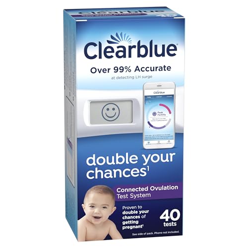 Clearblue Connected Ovulation Test System featuring Bluetooth connectivity and Advanced Clearblue Au supplements