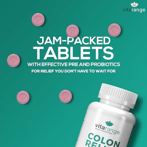 Colon Relief by VitaRange- Fast Constipation and Bloating Relief with Sunfiber Prebiotic Vita Range Au supplements